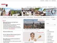 Tablet Screenshot of aarau.ch